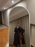 Oversize Acı Kahve Trençkot