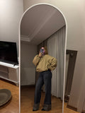 Camel Oversize Kısa Trenç