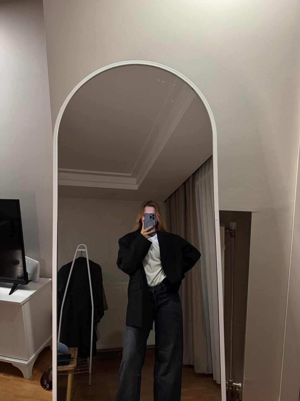 Oversize Siyah Blazer Ceket