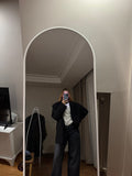 Oversize Siyah Blazer Ceket