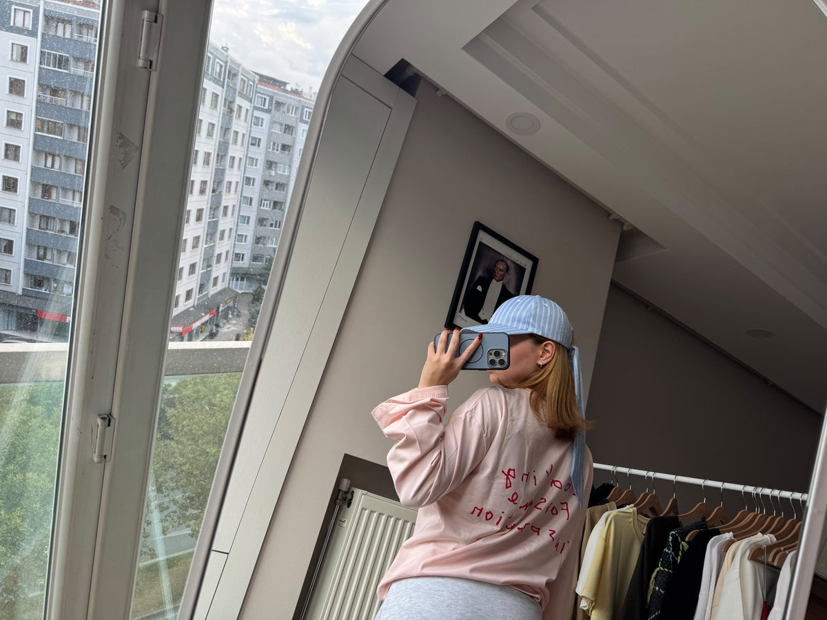 Basic Uzun Kollu Geniş Kol T-shirt