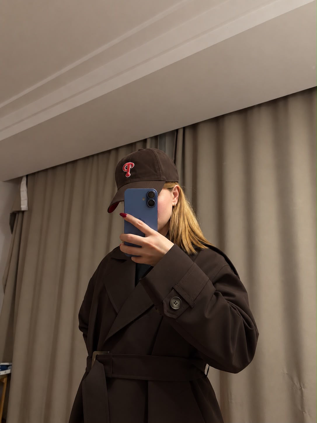 Oversize Acı Kahve Trençkot