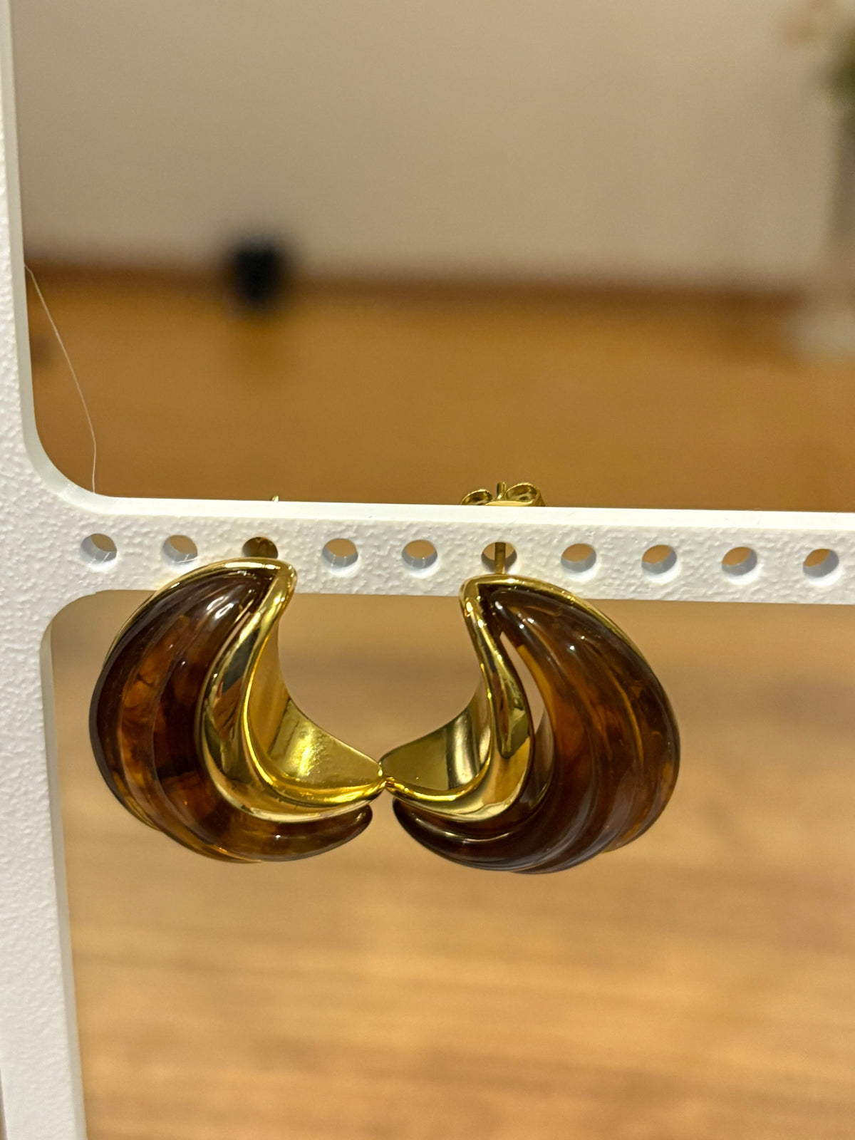 Tortoise Gold Küpe
