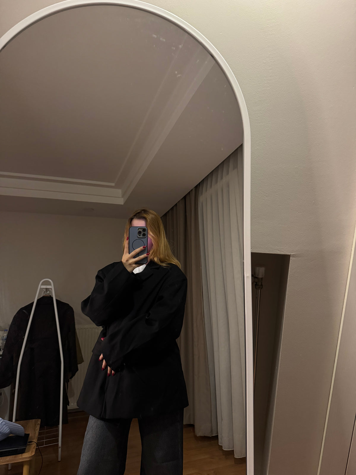 Oversize Siyah Blazer Ceket